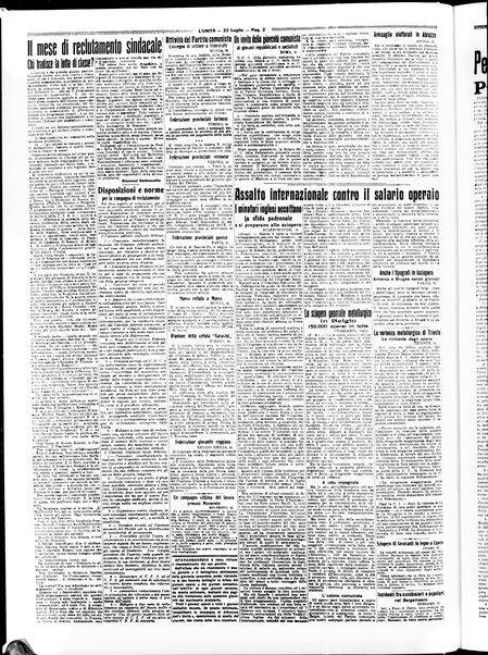 L'Unità : quotidiano degli operai e dei contadini